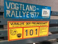 Altes Schild Rallye Sachsen DDR Trabant Lada Nummernschild Sachsen - Oederan Vorschau