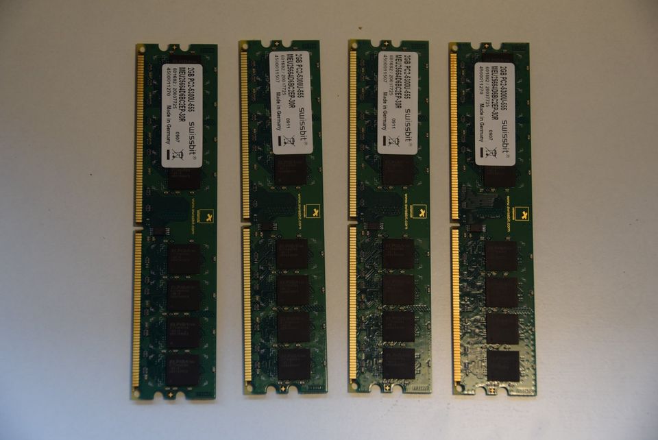 RAM DDR 2 DDR2 5300 555 4x2GB Arbeitsspeicher Swissbit 8 GB in Hamburg