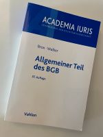Buch: Allgemeiner Teil des BGB von Brox/Walker Aachen - Aachen-Mitte Vorschau