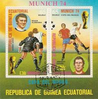 Äquatorialguinea Block 107 ° Fußball-WM 1974 Sepp Maier Amancio Nordrhein-Westfalen - Kamen Vorschau