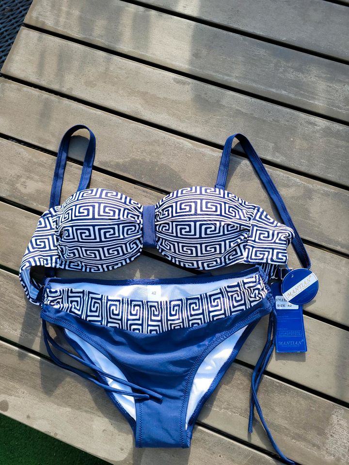 Bikini blau weiss in Größe 42 von Mantian neu mit Etikett in Köln