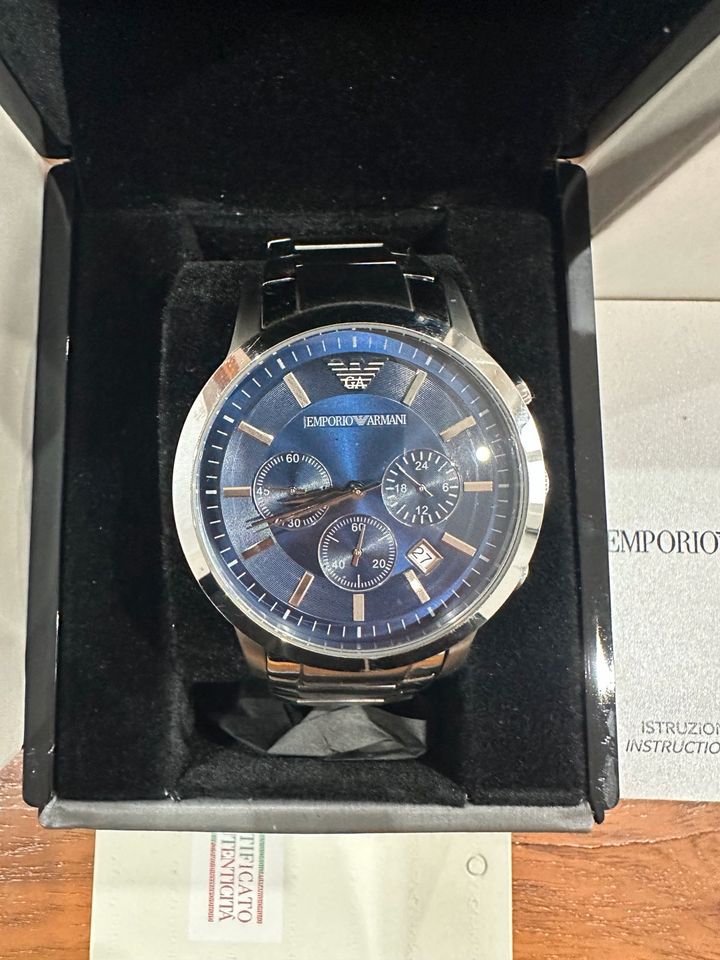 Emporio Armani Chronographen Uhr Blau in Marpingen