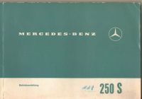 Bedienungsanleitung Mercedes 108 für 250 S + Ebanl. Pannenblinkan Niedersachsen - Sarstedt Vorschau