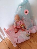 Babyborn Puppe mit Bettchen und Zubehör Sachsen - Adorf-Vogtland Vorschau