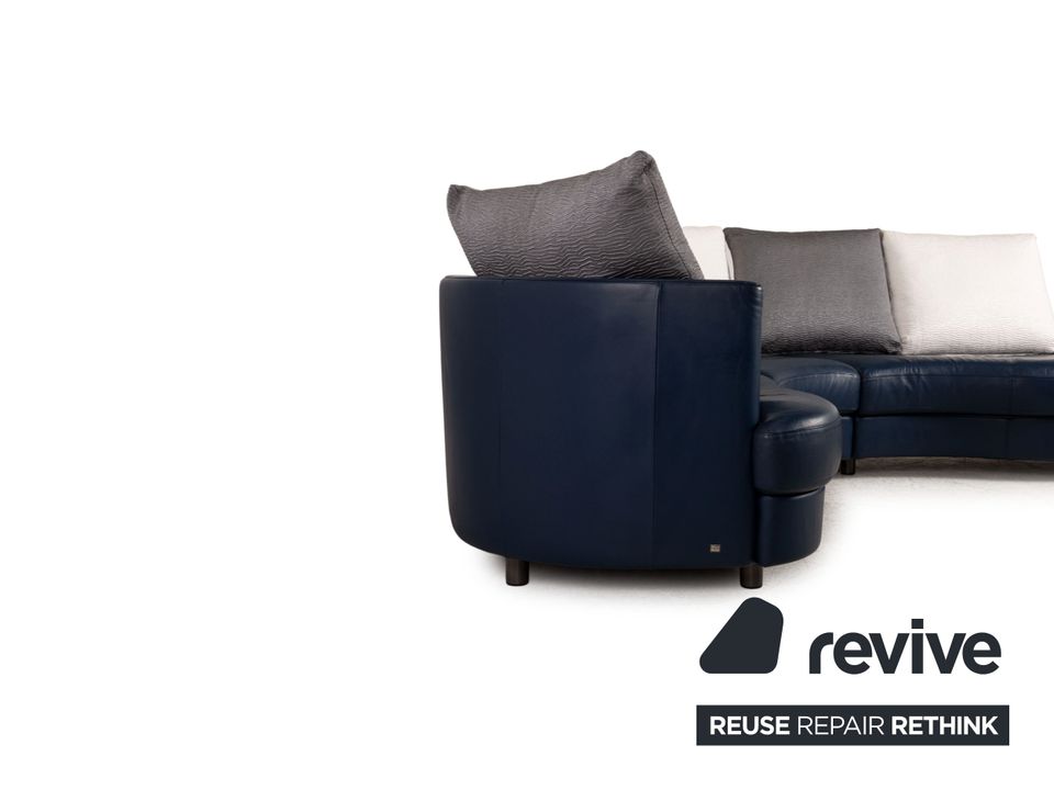 Rolf Benz 4500 Leder Ecksofa Blau Dunkelblau Sofa Couch in Köln