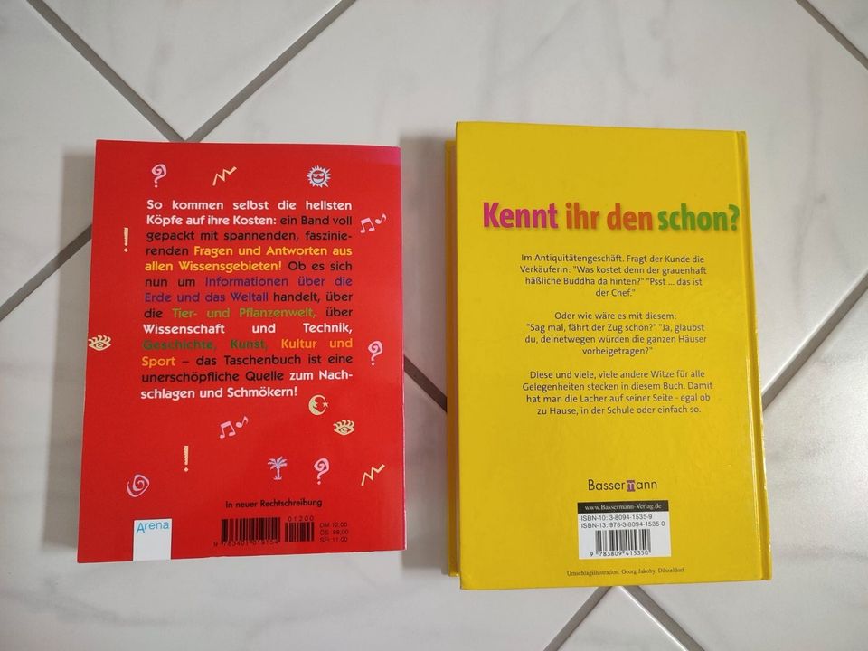 Kinder-Witzebuch und Kinder-Wissensbuch (Frage und Antworten) in Oberthal