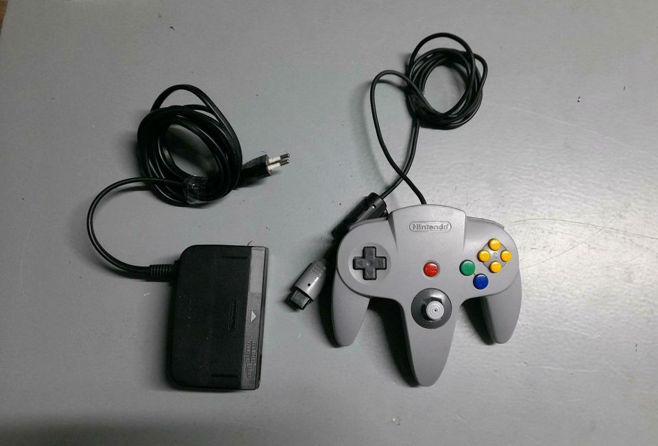 Original N64 Nintendo Controller Netzteil Stromkabel in Erlensee