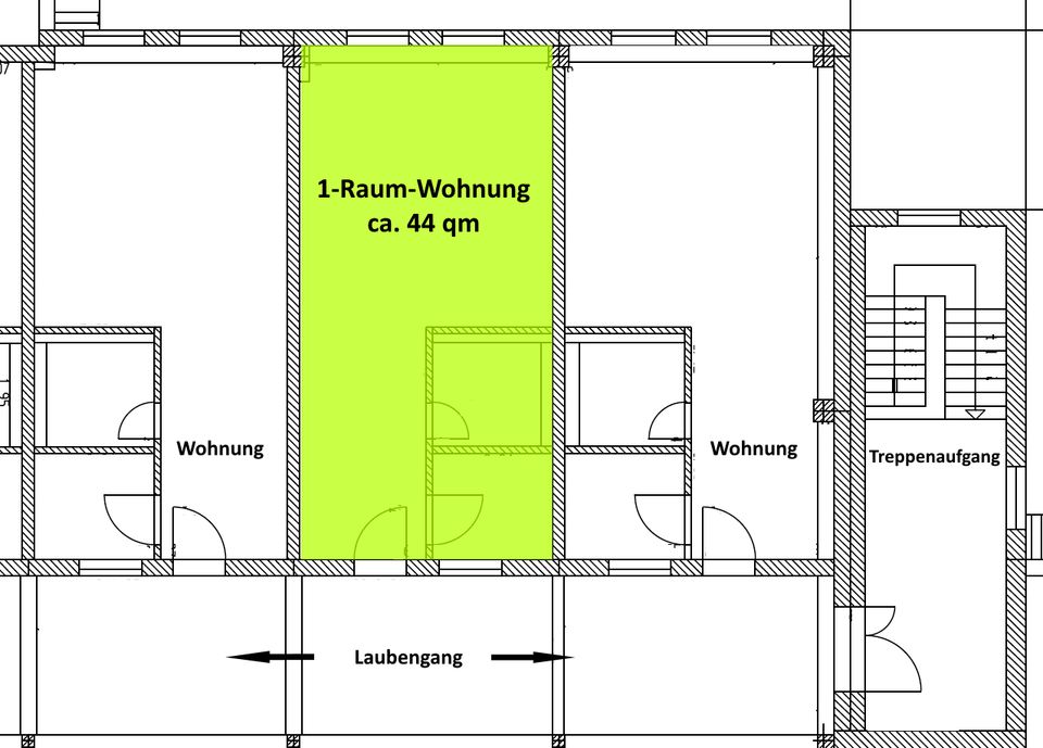 PROVISIONSFREIE Single-Wohnung *ca. 44 qm* am Kaufland Schwarzenberg zu vermieten in Schwarzenberg (Erzgebirge)