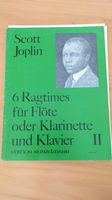 Scott Joplin: 6 Ragtimes für Flöter oder Klarinette und Klavier Nordrhein-Westfalen - Wetter (Ruhr) Vorschau