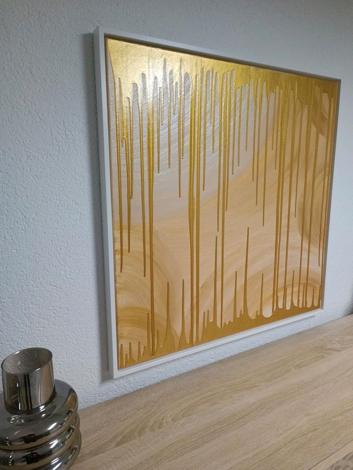 Acrylbild abstrakt Unikat in Schattenrahmen in Jeßnitz