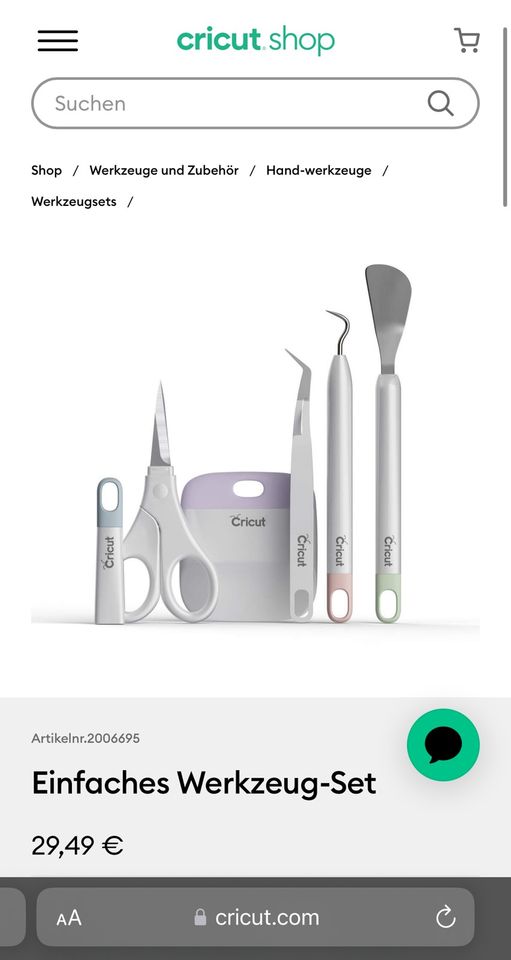 Cricut Werkzeug Basic Tool Set Neu OVP in Kiel