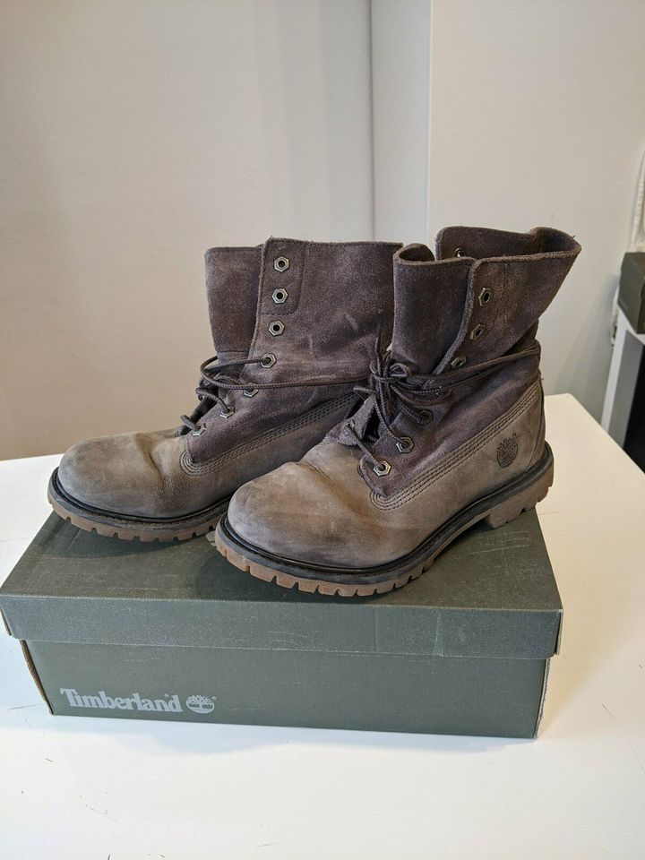 grauer Stiefel von Timberland Gr. 37 in Hamm