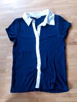 T-Shirt blau mit Kragen Gr. S Köln - Nippes Vorschau
