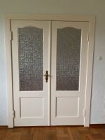 Doppelflügeltür,weiß mit Zarge und Glasausschnitt zu verkaufen Niedersachsen - Thedinghausen Vorschau