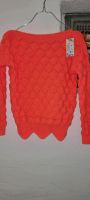 Stickpulli Pullover Shirt Made in italy neon Orange neu 40 42 44 Hessen - Fernwald Vorschau