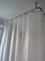 Duschvorhangstange 145x70 cm und transparenter Duschvorhang 2x2,5 München - Untergiesing-Harlaching Vorschau