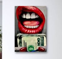 ✅Liuzan - Dólares / Leinwand, Pop Art, Acryl, Spray, Wandbild, Kunstwerk Nordrhein-Westfalen - Horstmar Vorschau