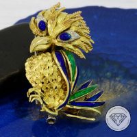 Wert 7.000,- Emaille Vogel Brosche 750 Gold 18 KT XXYY 166820 Bochum - Bochum-Mitte Vorschau