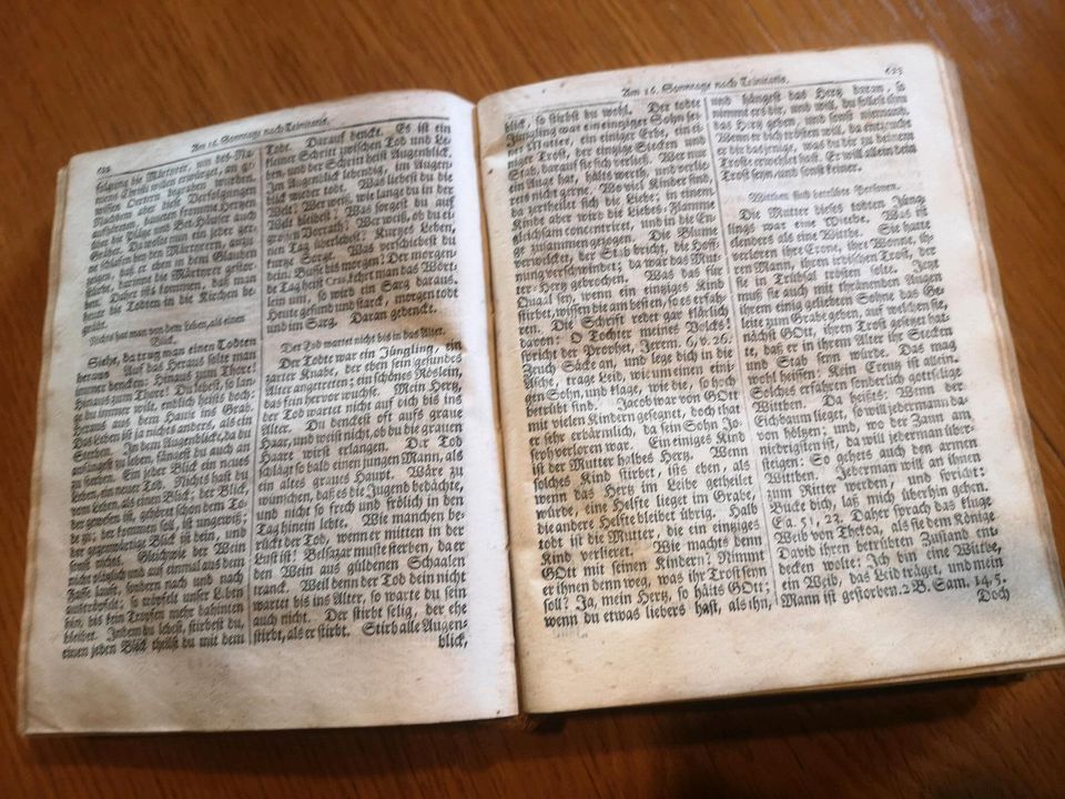 Antikes Buch 1755 evangelischer Herzens Spiegel evangelium in Lünen