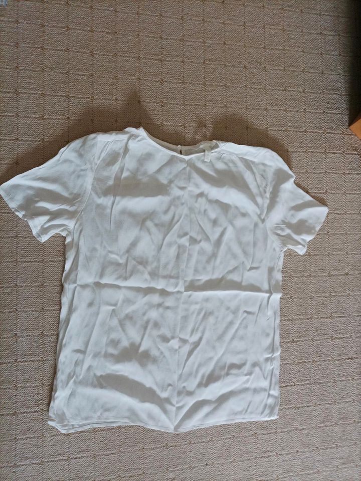 Oberteil T-Shirt Bluse weiß wie neu gr 36 in Brilon