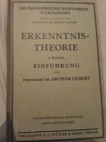 Erkenntnistheorie 1931 Thüringen - Erfurt Vorschau