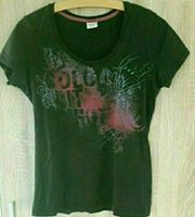 schwarzes T-shirt mit pink-blauen Aufdruck der Marke Esprit, M Baden-Württemberg - Ettlingen Vorschau