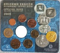 Teil-Kursmünzensatz (KMS), 1 Cent – 1 Euro Griechenland 2005 Niedersachsen - Zetel Vorschau