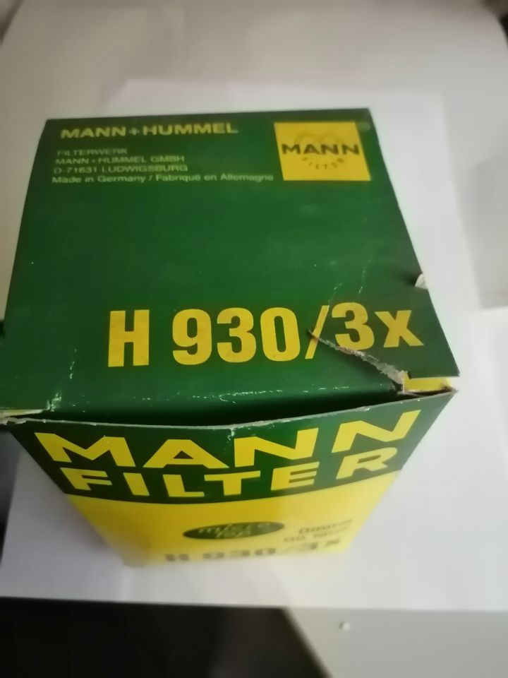 Mann-Filter H 930/3X Oil Filter BMW Youngtimer 5er E34 E28 6er in Hambühren