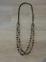 Halskette, schwarz/silber, ca. 96 cm Länge Bayern - Obertraubling Vorschau