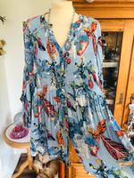 Traum Tunika Bluse KRISS blau bunt Hippie BoHo Ibiza Gr. XXL Bayern - Pyrbaum Vorschau