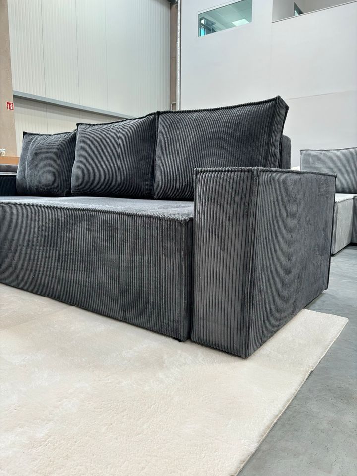 Inkl. Lieferung Couch NEU Cord Schlaffunktion Bettkasten Sofa in Berlin