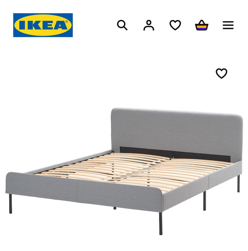 *Reserviert* Bett Ikea Slattum in Koblenz