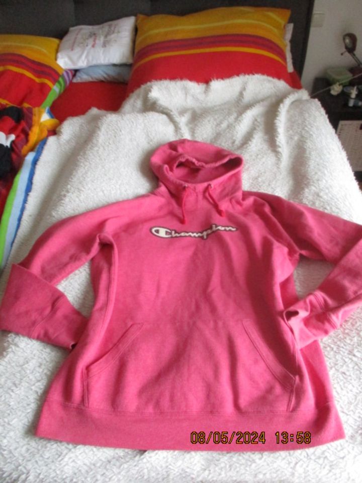 Champion Sweatshirt m.Kapuze,Gr.L,pink melange in Ottobrunn