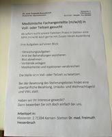 Medizinische Fachangestellte in Voll- Teilzeit gesucht Baden-Württemberg - Weinstadt Vorschau
