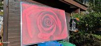 Bild Motiv Rose Groß 1.40 x 1m x 2,5cm Königs Wusterhausen - Zeesen Vorschau