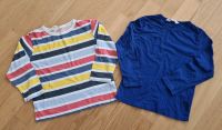 2x H&M langarm Shirts, blau/bunt gestreift, Gr. 110/116 Sendling - Obersendling Vorschau