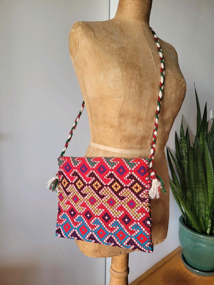 Tasche vintage hippie boho Südamerika Mexiko bunt Stofftasche in Bad Vilbel
