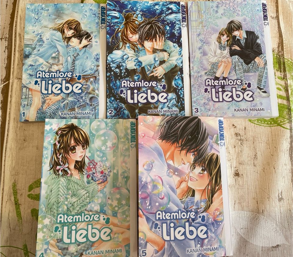 Mangas „Atemlose Liebe“, Kanan Minami, komplette Serie in Ringe