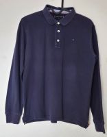 Tommy Hilfiger Langarm-Polo-Shirt dunkelblau Gr. 164 TOP Zustand Niedersachsen - Cuxhaven Vorschau