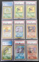 PSA 9 Dunkles Glurak 4/82 Turtok 3/82 Dragoran 4/82 Pokemon Karte Berlin - Mitte Vorschau