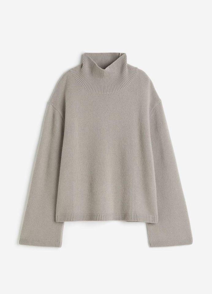 H&M Pullover Stehkragen, Kaschmir Wolle Neu in Poing