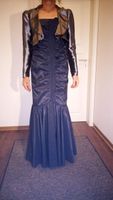 Vera Mont Abendkleid dunkelblau lang mit silbernem Jäckchen Niedersachsen - Wanna Vorschau