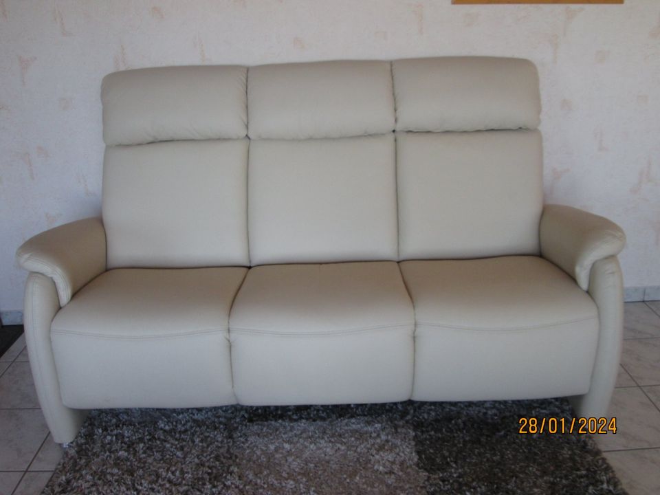 Himolla - Sofa - Couch - Leder - beige in Halver