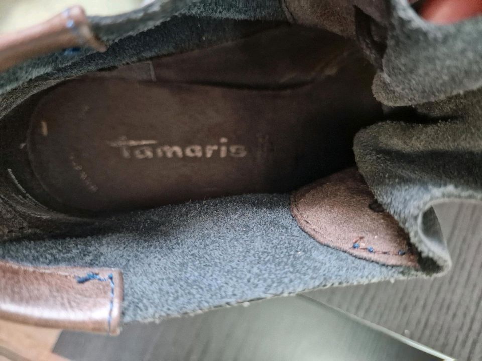 Tamaris Stiefeletten, Leder Gr. 41 in Großalmerode