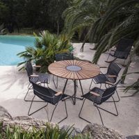 Houe Circle Tisch Outdoor Esstisch Ø 150 cm + 6 Stühle Click Arml Hessen - Bad Vilbel Vorschau