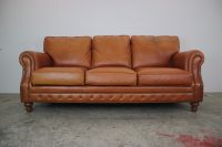 Prächtige Englische Leder Couch in Cognac Dreisister Sofa Friedrichshain-Kreuzberg - Kreuzberg Vorschau