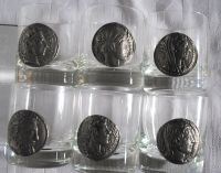 RASTAL 6 Whisky Kristall Gläser mit Zinnmünzen Vintage Nordrhein-Westfalen - Neuss Vorschau