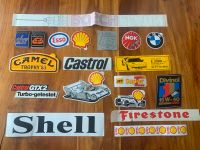 Aufkleber Vintage 19x Shell Camel Castrol Auto kein Nachdruck Baden-Württemberg - Besigheim Vorschau