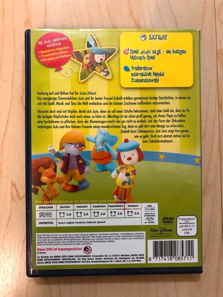 3 DVD Kinder Sesamstraße Tiere Zirkus Die Maus in Wörthsee