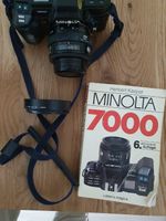 Minolta 7000 AF Kamera mit Objektiv AF Lens 35-70 und Blitz 2800A Bergedorf - Hamburg Allermöhe  Vorschau